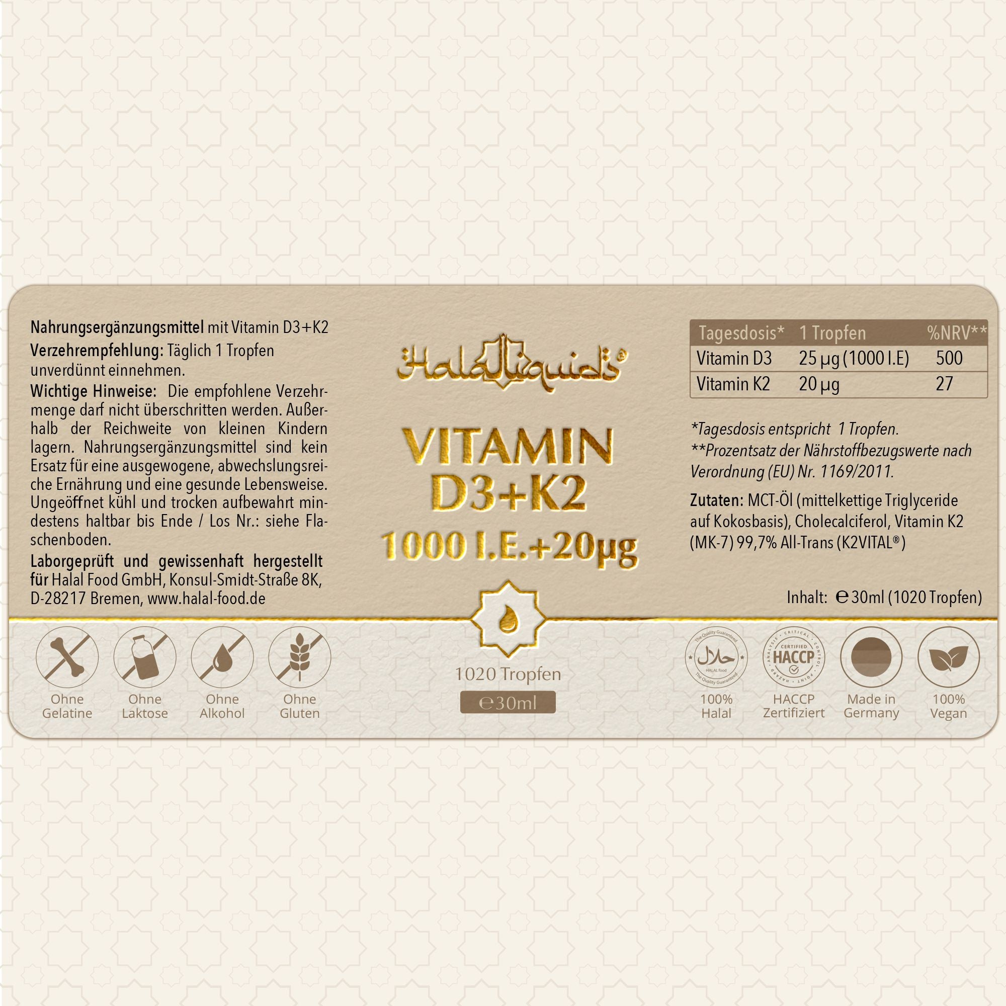 Vitamin D3+K2
