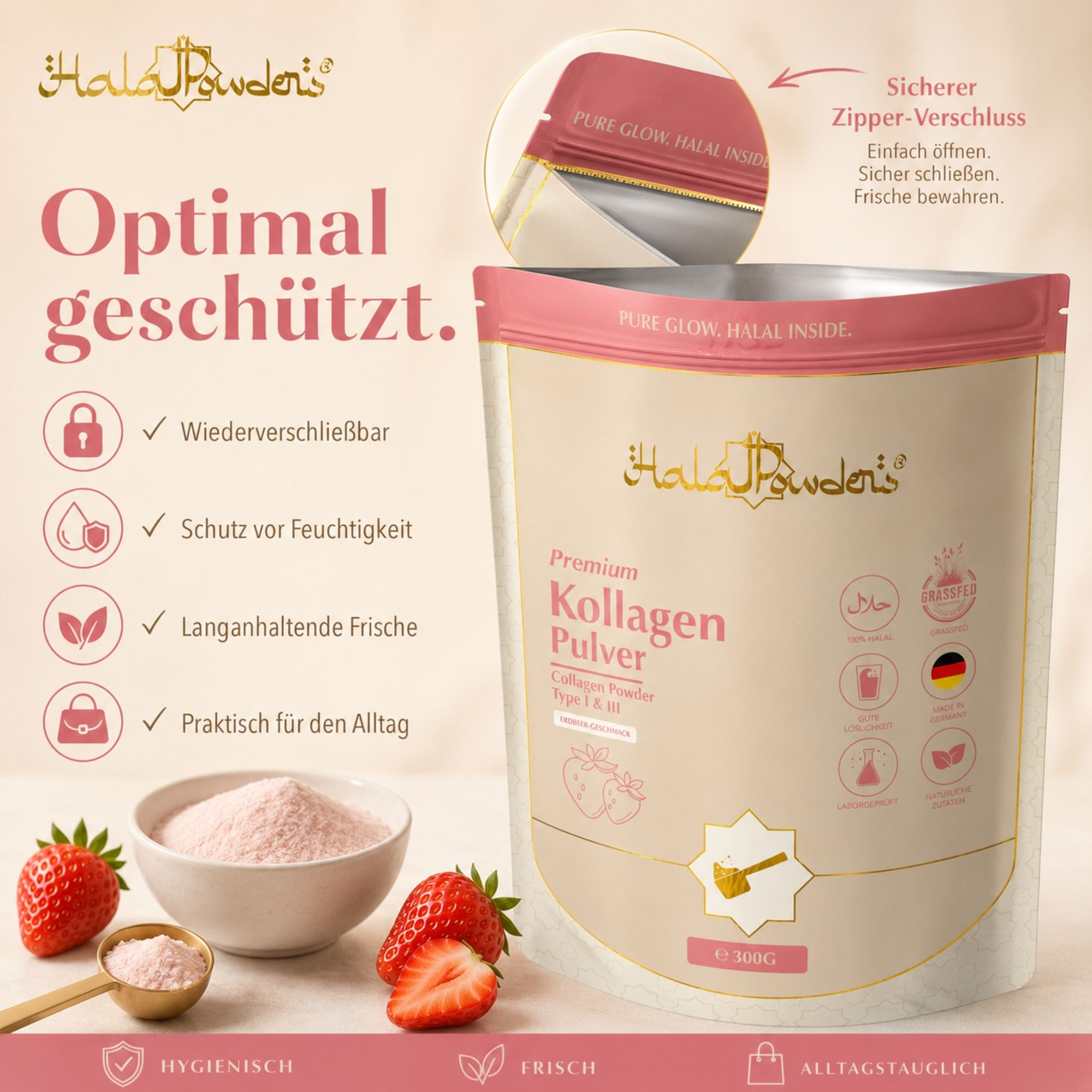 Kollagen Erdbeere