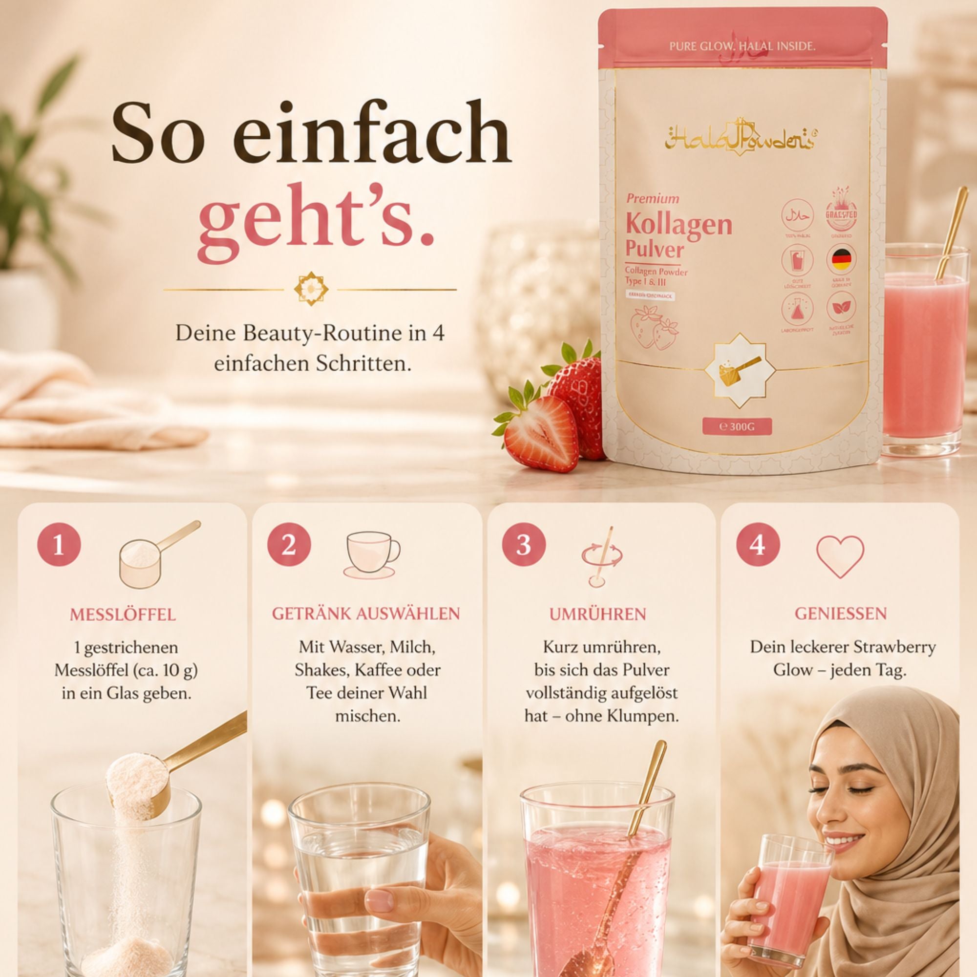 Kollagen Erdbeere